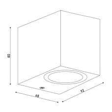 Бра вуличне KLOODI KDWL-SIM1 GU10 AN