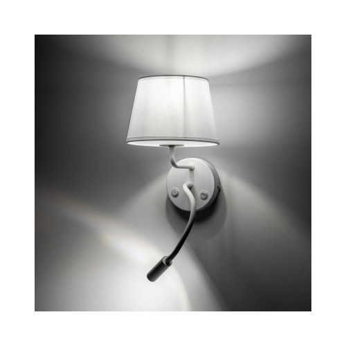 Бра, настенный светильник Tk Lighting 10080 Maja E27+G9 2x60+6W IP20 Wh