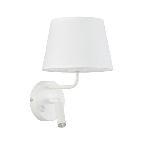 Бра, настенный светильник TK Lighting 11393 Maja E27+G9 1+1x15W+8W IP20 белый