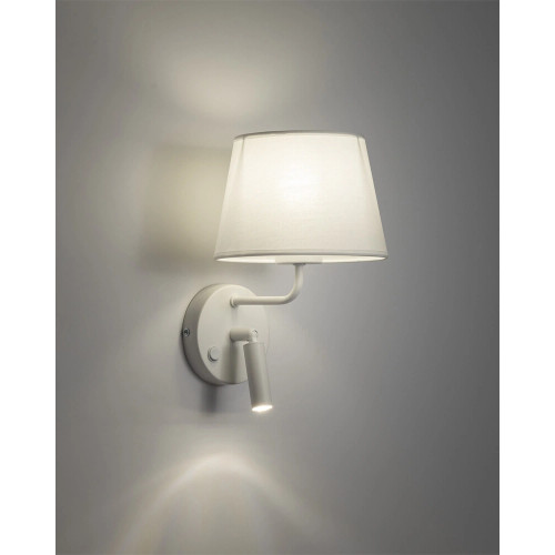 Бра, настенный светильник TK Lighting 11393 Maja E27+G9 1+1x15W+8W IP20 белый