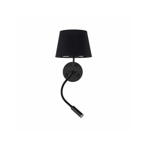 Бра, настенный светильник Tk Lighting 10081 Maja E27+G9 2x60+6W IP20 Bk