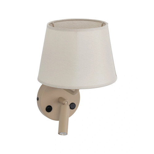Бра, настінний світильник TK Lighting 11596 Maja E27+G9 1+1x15W+8W IP20 бежевий