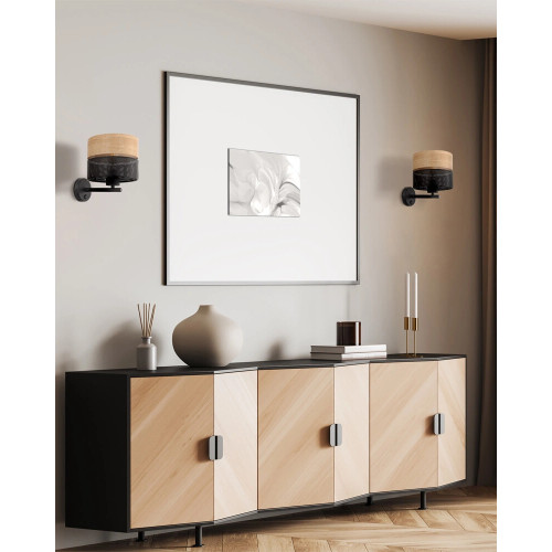 Бра, настенный светильник TK Lighting 6539 Nicol E27 1x15W IP20 черный