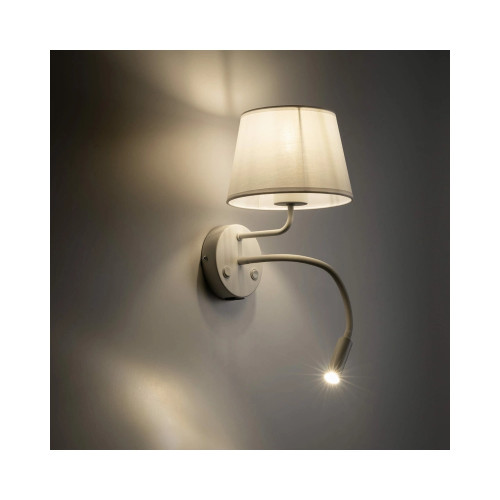 Бра, настенный светильник Tk Lighting 10204 Maja E27+G9 2x15+8W IP20 Wh
