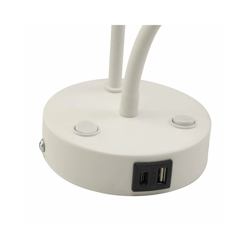 Бра, настенный светильник Tk Lighting 10204 Maja E27+G9 2x15+8W IP20 Wh