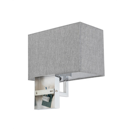 Бра, настенный светильник Nowodvorski 11787 Hotel Mood E27 1x10W IP20 серый
