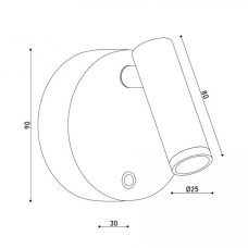 Бра з акумулятором KLOODI DECO WA-ENOA78 3K-6K 5V WH