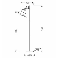 Торшер Candellux 51-80196 Reno