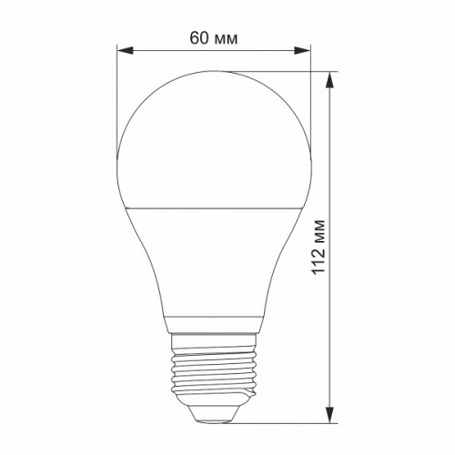 LED лампа VIDEX A60eD 10W E27 4100K дімерна