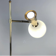 Золотая лампа ABELINA с белым плафоном на два источника света | Line F | Арт. YG8006-2T GD 