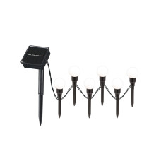 Гирлянда на солнечной батарее Goldlux 330208 Kulki LED 3000K IP44 черная