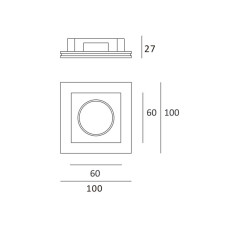 Врезной точечный светильник Imperium Light X-cool 407110.01.01