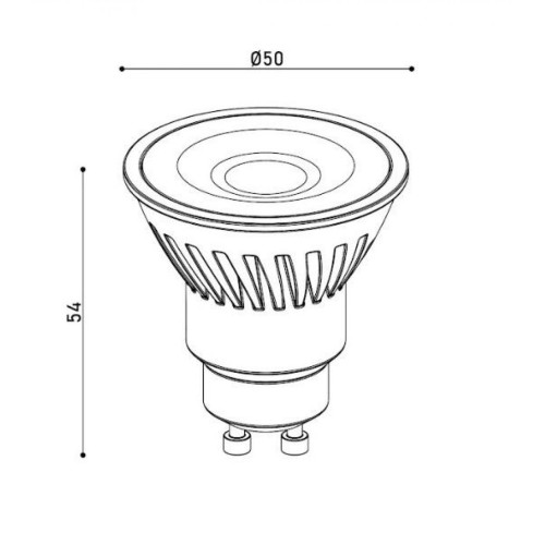 Лампа LED GU10 9W 3000К 900Lm KLOODI KDGU10-9WSMD 3K 60D