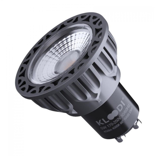 Лампа LED GU10 5WCOB 4000К 450Lm DIM KLOODI KDGU10-QL 5WCOB 4K 60D BK DIM