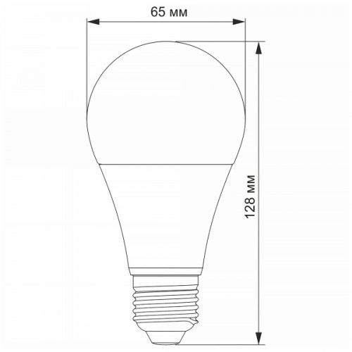 LED лампа TITANUM A65 15W E27 4100K