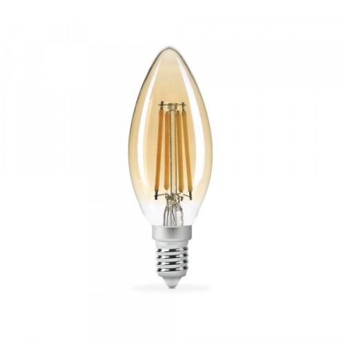 LED лампа TITANUM Filament C37 4W E14 2200K бронза