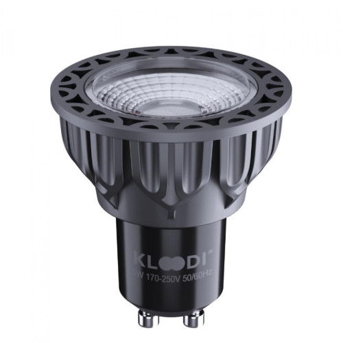 Лампа LED GU10 5WCOB 2700К 450Lm DIM KLOODI KDGU10-QL 5WCOB 2.7K 60D BK DIM