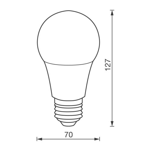 LED лампа LED UL A70-15W-N E27