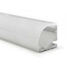 LED профіль кутовий з розсіювачем PC матовий опал, 3м KLOODI KLP1111 3