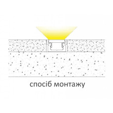 LED Профіль алюмінієвий підлоговий. Розсіювач PC в комплекті. 2м KLOODI KLP2213 2
