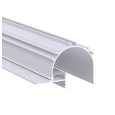 LED профіль врізний, ефект "тіньового шва" з розсіювачем PC, 2м KLOODI KLP10068 2