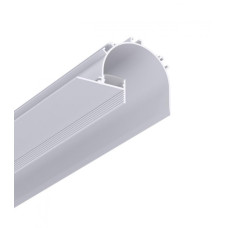 LED профіль врізний, ефект "тіньового шва" з розсіювачем PC, 2м KLOODI KLP10068 2