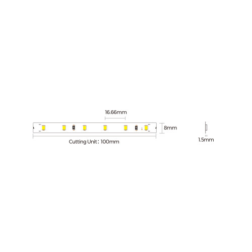 LED стрічка OLEDIM PS-2835-60-IP20-4.4W-4000К-24V
