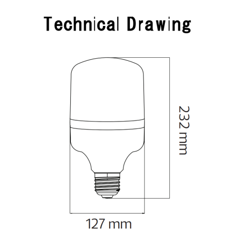 Высокомощная промышленная светодиодная лампа TORCH-80W E27 (001-016-0080)