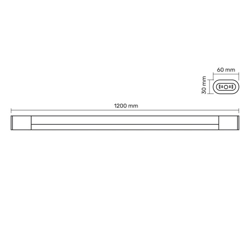 LED свiтильник лiнiйний TITANUM 45W 1.2М 6500K White (TL-BNO-45126W)