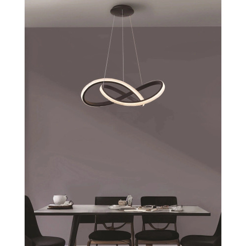 Подвесной светильник, люстра Azzardo AZ5096 Infinity LED 1x80W 3000K-4000K 4300Lm IP20 черный