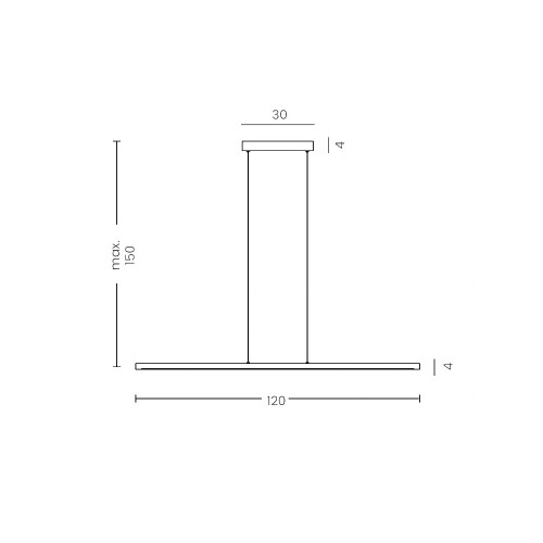 Подвесной светильник, люстра Azzardo AZ5766 Alamo LED 1x21W 3000K 1680Lm IP20 черный