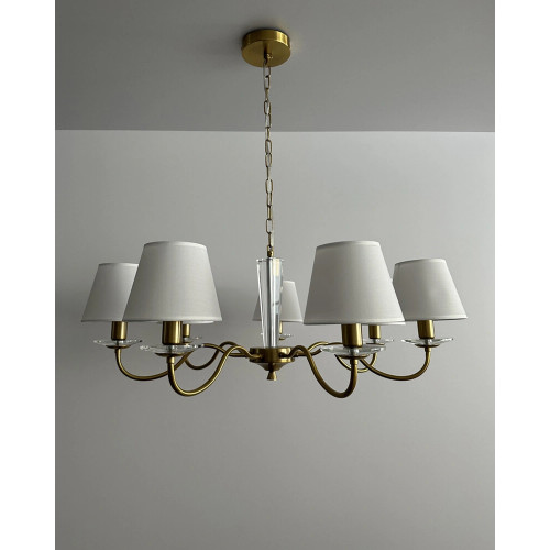 Люстра Edlin PL321167-7 Moren E14 7x12W IP20 латунний