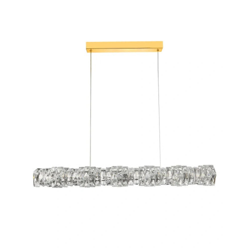 Люстра Azzardo AZ6187 Florence LED 1x36W 4000K 2880Lm IP20 золотая