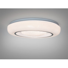 LED люстра накладная Diasha Smart белая хром 34Вт