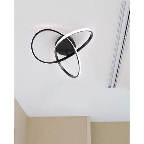 Люстра Goldlux 329684 Oskar Big LED 1x30W 4000K 4000Lm IP20 черная