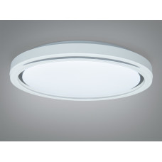 LED люстра Смарт 34Вт белая с черной вставкой 6м²