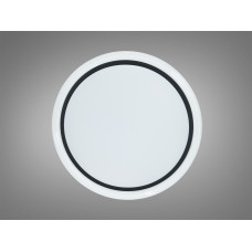 LED люстра Смарт 34Вт белая с черной вставкой 6м²