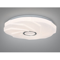 LED люстра 34Вт біла хром до 6м² без пульта