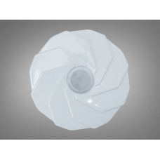 LED люстра 34Вт біла хром до 6м² без пульта