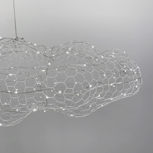 Декоративная люстра-облачка LED CLOUD в белом корпусе 80х45 см | Line F | Арт. MJ83-800 WT 