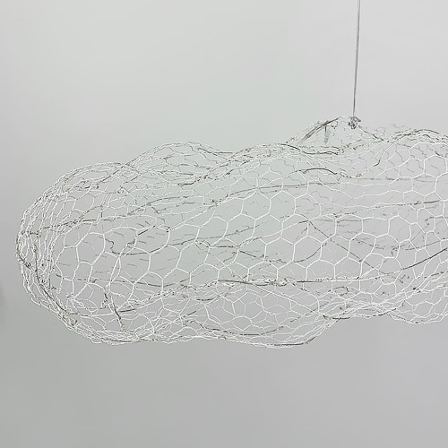 Декоративная люстра-облачка LED CLOUD в белом корпусе 60х37 см | Line F | Арт. MJ83-600 WT 