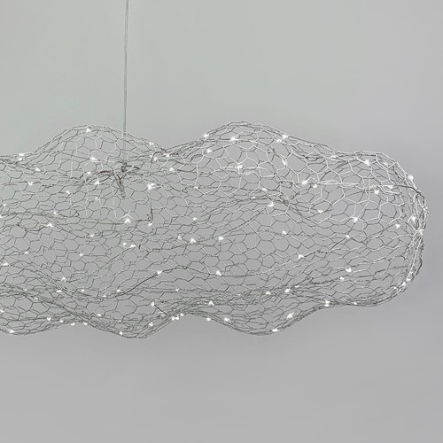Декоративная люстра-облачка LED CLOUD в белом корпусе 60х37 см | Line F | Арт. MJ83-600 WT 