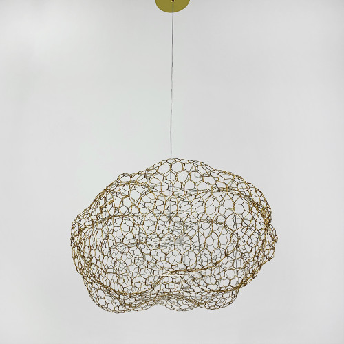 Декоративная люстра-облачка LED CLOUD в золотом корпусе 60х37 см | Line F | Арт. MJ83-600 GD 