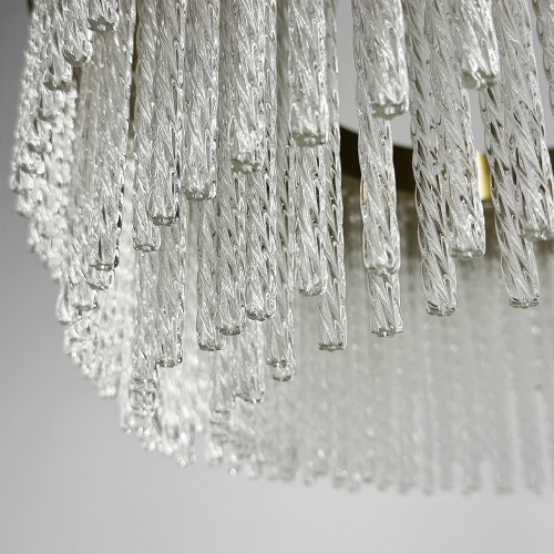 Изысканная подвесная LED люстра в латунном корпусе Ø 80 см | Line F | Арт. M221-800 GD 