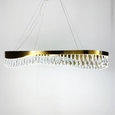 Видовжена люстра Xavier з кришталевим камінням | Арт. MD9132L-1000 | Line F