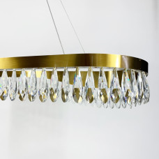 Видовжена люстра Xavier з кришталевим камінням | Арт. MD9132L-1000 | Line F