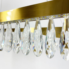 Видовжена люстра Xavier з кришталевим камінням | Арт. MD9132L-1000 | Line F