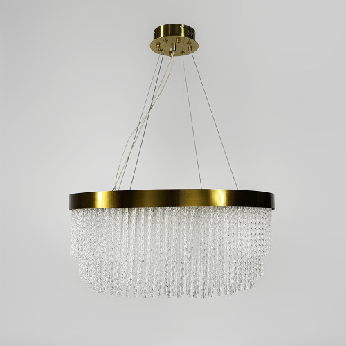Изысканная подвесная LED люстра в латунном корпусе Ø 60 см | Line F | Арт. M221-600 GD 