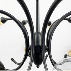 Дизайнерская подвесная люстра с 9 двойными плафонами | Line F | Арт. ZL1427/8+4 