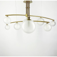 Aure – современная подвесная люстра в латунном каркасе | Line F | Арт. SGJ8/9 AB 